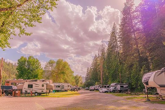 Safe Camping in Coeur d'Alene, ID | About Wolf Lodge Campground